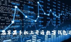 如何在蘋果手機(jī)上開通數(shù)